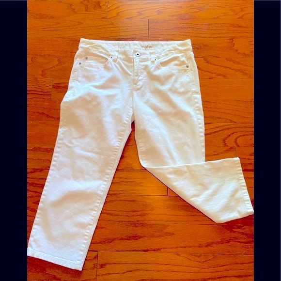 Loft White Capri Size 4P - Picture 1 of 7